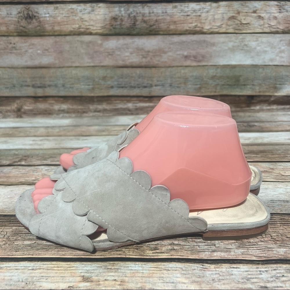 Isa Tapia Brown Suede Flats Sandals